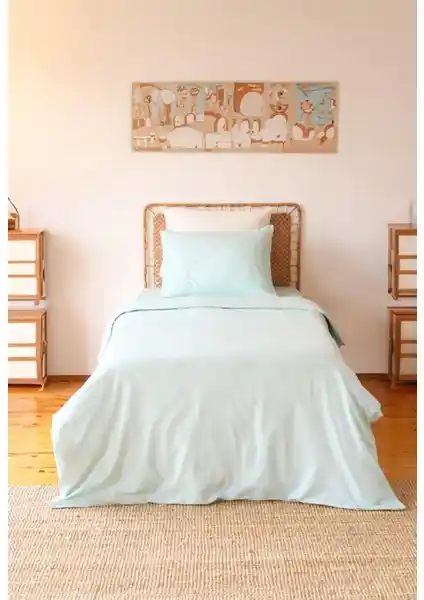 Hazal Moosh Tek Kişilik Lastikli Çarşaflı Nevresim Takımı Detayları ve Özellikleri