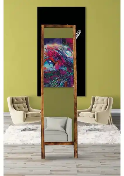 Hediyeset Masif Ahşap Ayaklı Boy Aynası: Dayanıklı ve Estetik Tasarım