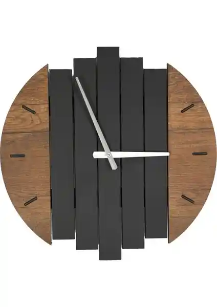 Hobimax Dekoratif Büyük Boy Lüx Ahşap Duvar Saati: Şıklık ve Fonksiyonellik Bir Arada