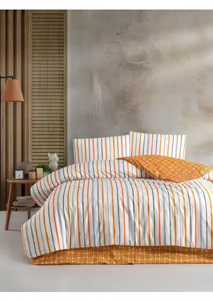 Home Design Wavy Stripe Tek Kişilik Nevresim Takımı: Şık ve Dayanıklı Modern Yatak Örtüsü