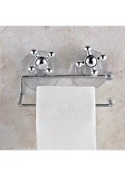 Homedecom Vantuzlu Krom Wc Kağıtlık Modern ve Şık Tasarım Çözümü