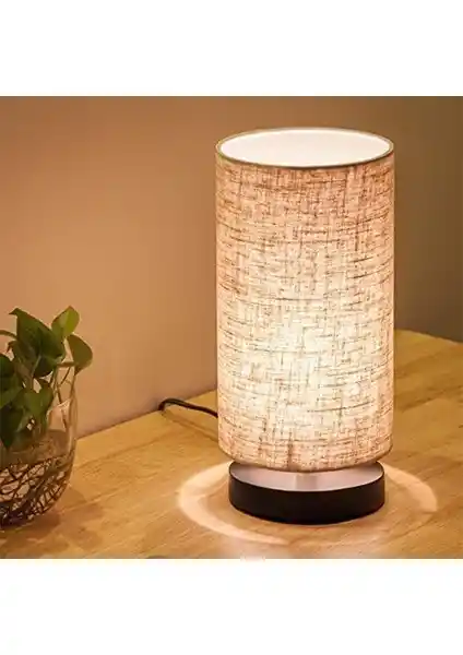 Homing Pu Tasarım Abajur Kumaş Başlık Modern İç Mekan Aydınlatma Çözümü