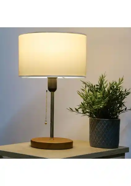 Homing Sera Kumaş Başlıklı Abajur Modern ve Şık İç Mekan Aydınlatması