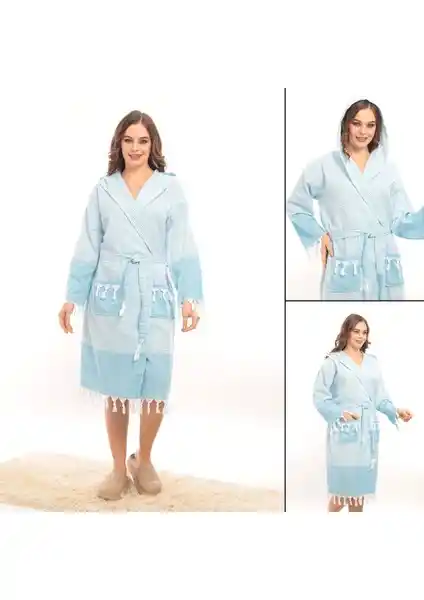 Hürrem Püsküllü Kapüşonlu Bornoz: Yüksek Kalite ve Şıklık Sunan Çok Yönlü Tekstil Ürünü