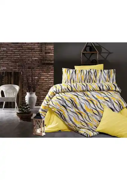 İdil Store Çift Kişilik Pamuk Polyester Nevresim Takımı Modern ve Dayanıklı Tasarım