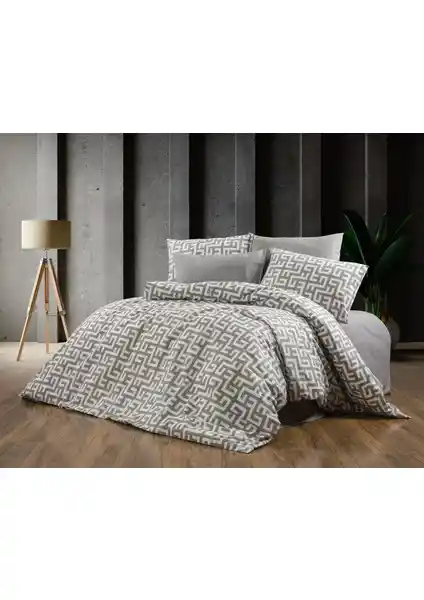 İdil Store Leopar Desenli Lüks Çift Kişilik Pamuklu Nevresim Takımı