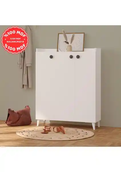 İmbaş 3 Kapaklı Çok Amaçlı Dolap: Modern ve Dayanıklı Depolama Çözümü