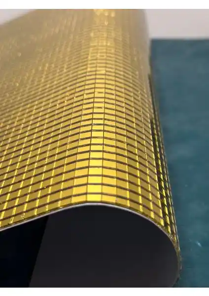 Inova Life Kendinden Yapışkanlı Altın Renk Kare Ayna 30x30cm Modern İç Mekan Dekorasyonu