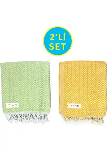 Inter Z 2'li Peştemal Plaj Havlusu Seti Şıklık ve Fonksiyonelliğin Birleşimi