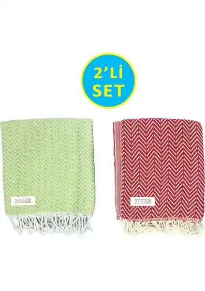 INTER Z 2'li Peştemal Seti: Çok Amaçlı ve Yüksek Kaliteli Plaj Havlusu
