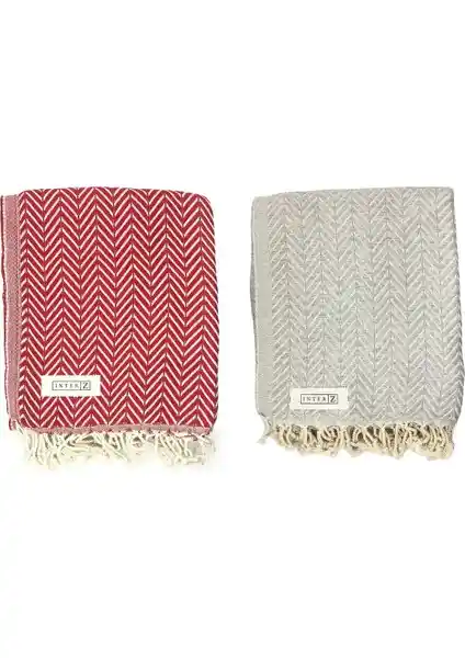 INTER Z 2'li Peştemal Seti: Şık ve Çok Amaçlı Pamuklu Plaj Havlusu