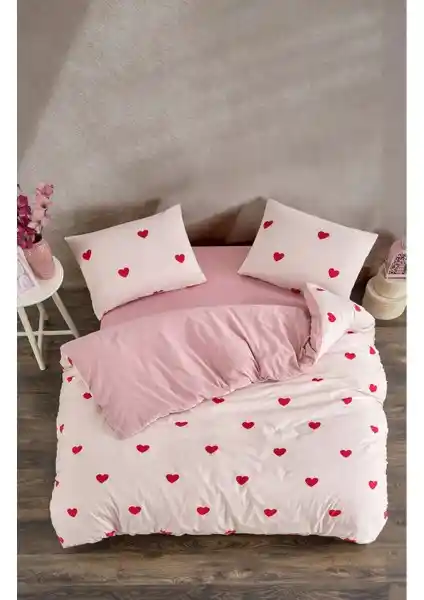 Inter Z Knidos Heart Serisi Çift Kişilik Nevresim Takımı Şık ve Dayanıklı Tasarım