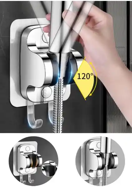 IRMAK Kendinden Yapışkanlı Duş Başlığı Askısı: Dayanıklı ve Kolay Kurulumlu Banyo Aksesuarı