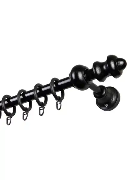 İzen Raysız Ahşap Klasik Rustik Perde Askısı: Estetik ve Dayanıklı Tasarım Çözümü