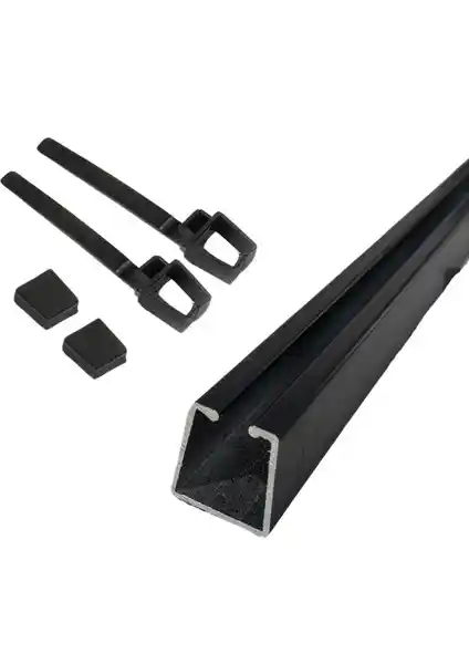 İzen Rustik Perde Askısı İçin Alüminyum Ray ve Kapak Seti: Dayanıklı ve Estetik Çözüm