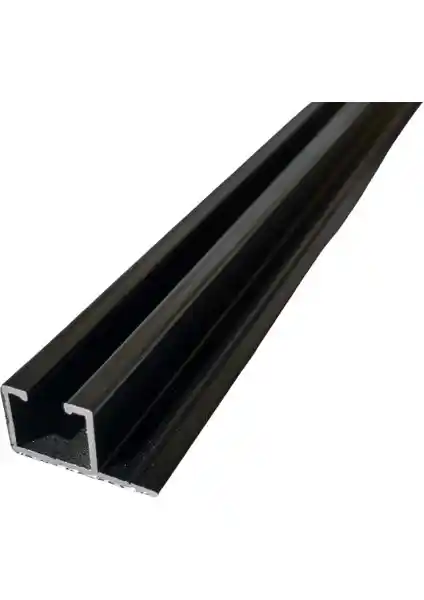 İzen Tek Kanallı Yan Çıtalı Alüminyum Perde Rayı 25mm Modern ve Dayanıklı Korniş Çözümü