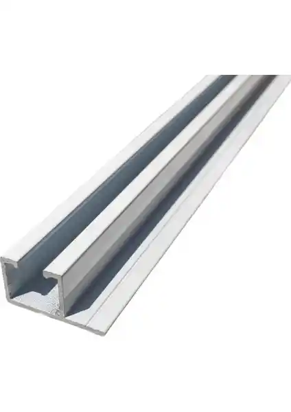 İzen Tek Kanallı Yan Çıtalı Alüminyum Perde Rayı Modern ve Dayanıklı Perde Asma Çözümü