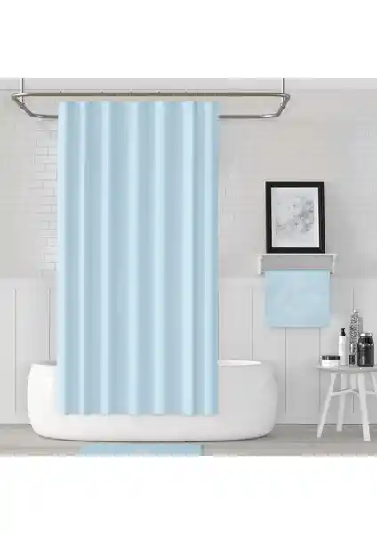 Jackline Polyester Banyo Perdesi ve Askı Aparatı ile Modern ve Pratik Banyo Dekorasyonu