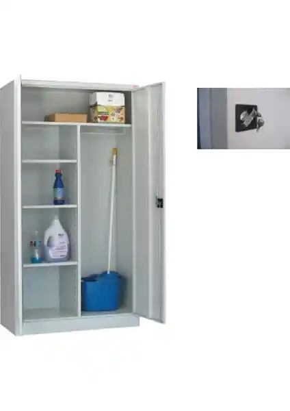 Jessan Ofis Çelik Temizlik Dolabı: Dayanıklı ve Güvenli Depolama Çözümü