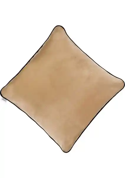 Ju Yaratıcı Tasarım Biyeli Kırlent Yastık Kılıfı Açık Kahve — Estetik ve Dayanıklı Ev Dekorasyonu Önerisi