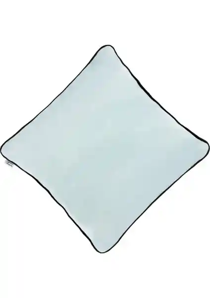 Ju Yaratıcı Tasarım Biyeli Kırlent Yastık Kılıfı Su Yeşili Estetik ve Dayanıklı Tasarım Özellikleri