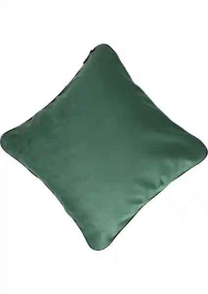 Ju Yaratıcı Tasarım Biyeli Zümrüt Yeşili Kırlent Yastık Kılıfı Estetik ve Dayanıklı Dekoratif Parça