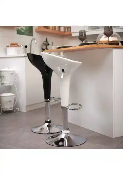 Just Home Lara Bar Sandalyesi Beyaz: Estetik ve Fonksiyonellik Bir Arada