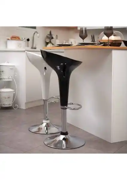 Just Home Lara Bar Siyah Sandalye Modern Tasarım ve Dayanıklılığıyla Öne Çıkar