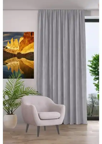 Kadife Dokulu Fon Perde: Modern ve Şık Tasarımıyla Ev Dekorasyonuna Zarif Dokunuş