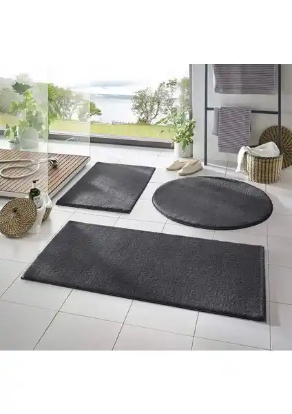 Kaplansoy 3'lü Banyo Paspası Takımı Modern ve Güvenli Tasarım
