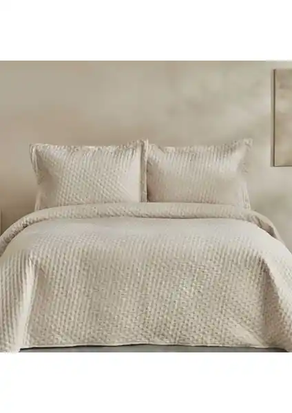 Karaca Home Breeze Soft Tek Kişilik Yatak Örtüsü Ekru - Modern ve Pratik Tasarım