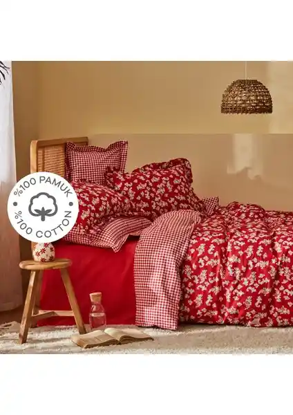 Karaca Home Carlo %100 Pamuk Çift Kişilik Nevresim Takımı Modern ve Şık Tasarımıyla Yatak Odalarınıza Zarif Dokunuş