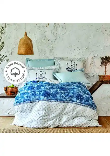 Karaca Home Costa Mavi %100 Pamuk Çift Kişilik Nevresim Takımı Detaylı İnceleme