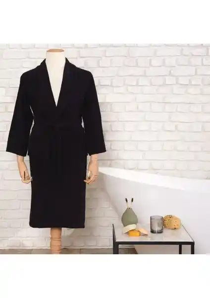 Karaca Home Daily Soft Siyah Erkek Bornoz: Yüksek Kalite ve Konfor Sunan Modern Tasarım