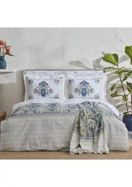 Karaca Home Elenora Pamuk Çift Kişilik Nevresim Takımı: Şık ve Konforlu Yatak Odası Seti