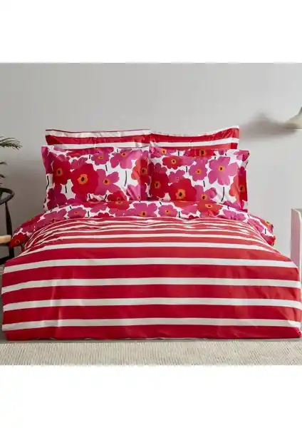 Karaca Home Ernie Pamuk Çift Kişilik Nevresim Takımı Renkli ve Şık Tasarımıyla Yatak Odasına Uyum Sağlar
