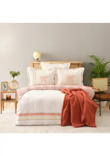 Karaca Home Espilo %100 Pamuk Çift Kişilik Nevresim Takımı Yatak Odası Şıklığı ve Konforu