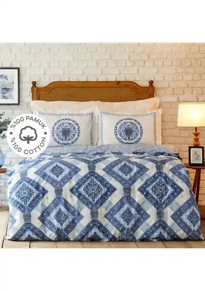 Karaca Home Levni %100 Pamuk Çift Kişilik Nevresim Takımı Yatak Odası Şıklığı ve Konforu