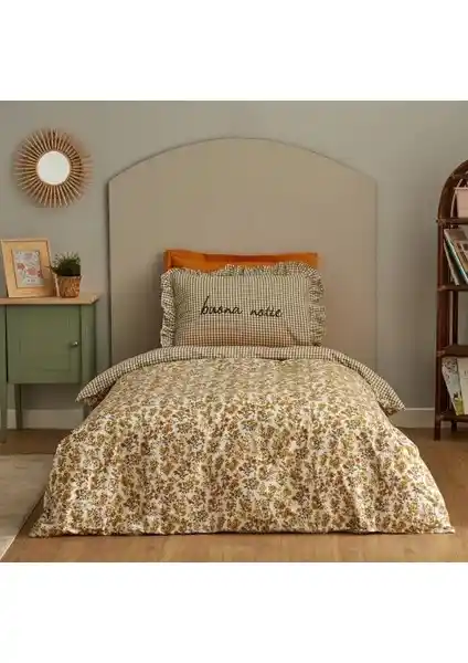 Karaca Home Nevresim Takımı %100 Pamuk Modern Çiçek Desenli Tek Kişilik Set