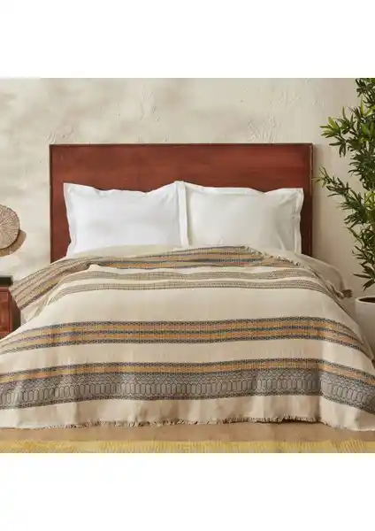 Karaca Home Rhapsody Sarı Çift Kişilik Yatak Örtüsü Estetik ve Konfor Sunar