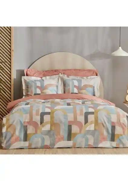 Karaca Home Sava %100 Pamuk Çift Kişilik Bej Nevresim Takımı Yatak Odası Şıklığı