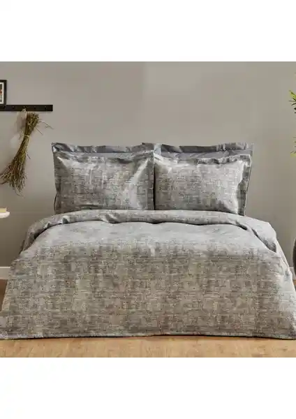 Karaca Home Valerine Çift Kişilik Yatak Örtüsü Seti Gri Modern ve Şık Tasarım