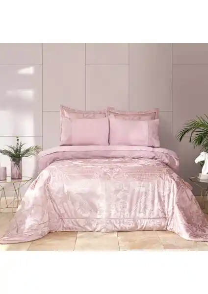 Karaca Home Victoria Gül Kurusu 7 Parça Çift Kişilik Yatak Takımı ve Dekorasyon Seçenekleri