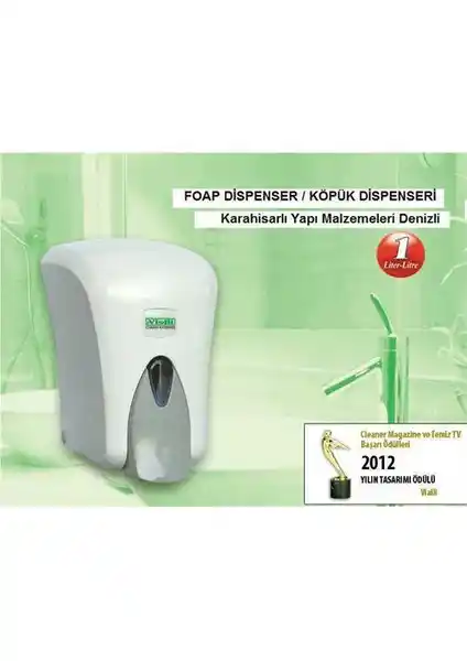 Karahisarlı Vialli F6 Hazneli Köpük Sabun Dispenseri Kullanım Özellikleri ve Tasarımı