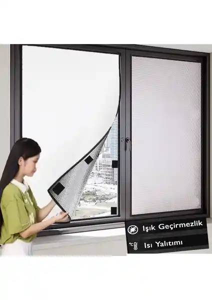 KAŞIKBEY Düz Gri Işık ve Isı Geçirmez Güneşlik Perde Modern İç Mekanlar İçin Uygun Bir Çözüm