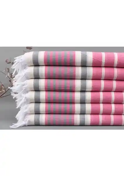 Kayra Export Pembe ve Koyu Gri Toptan Havlu: Çok Amaçlı, Şık ve Hafif Pamuk Ürün