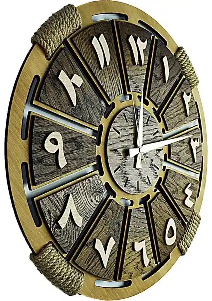 Kayra Tasarım Atölyesi Ahşap Duvar Saati: Estetik ve İşlevselliğin Modern Buluşması