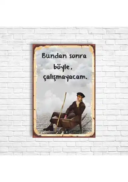 Kemal Sunal ve Yeşilçam Temalı Retro Ahşap Poster ile Evinize Nostalji Katın