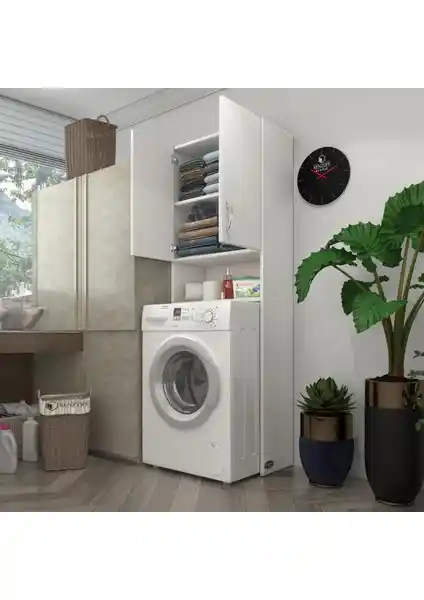 Kenz Life Kenzlife Çamaşır Makinesi Dolabı: Fonksiyonellik ve Estetiğin Birleşimi