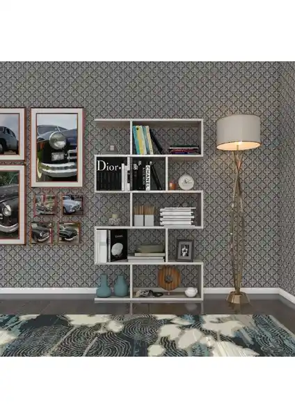 Kenz Life Kenzlife Firuze Kitaplık Modern Tasarım ve Çevre Dostu Malzemelerle
